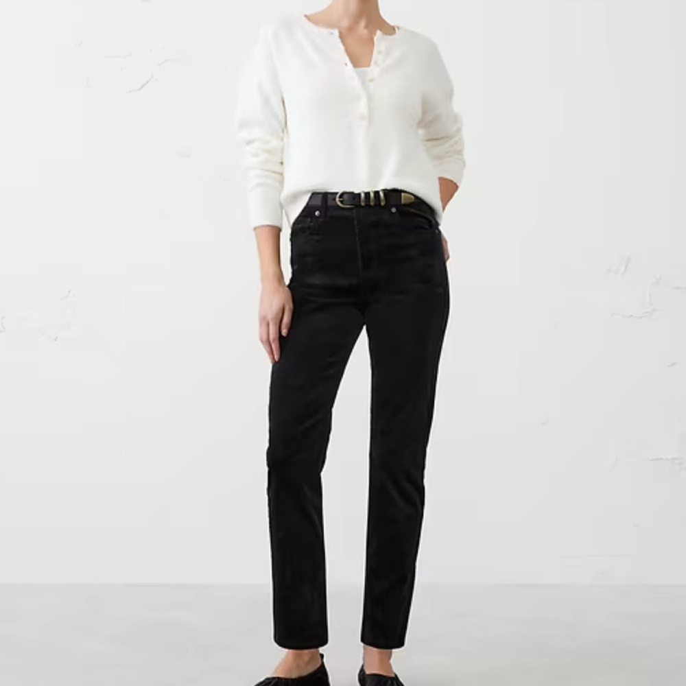 Banana Republic Women's Black Corduroy Skinny Jeans